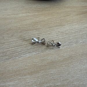 Kate Spade Silver Bow Stud Earrings
